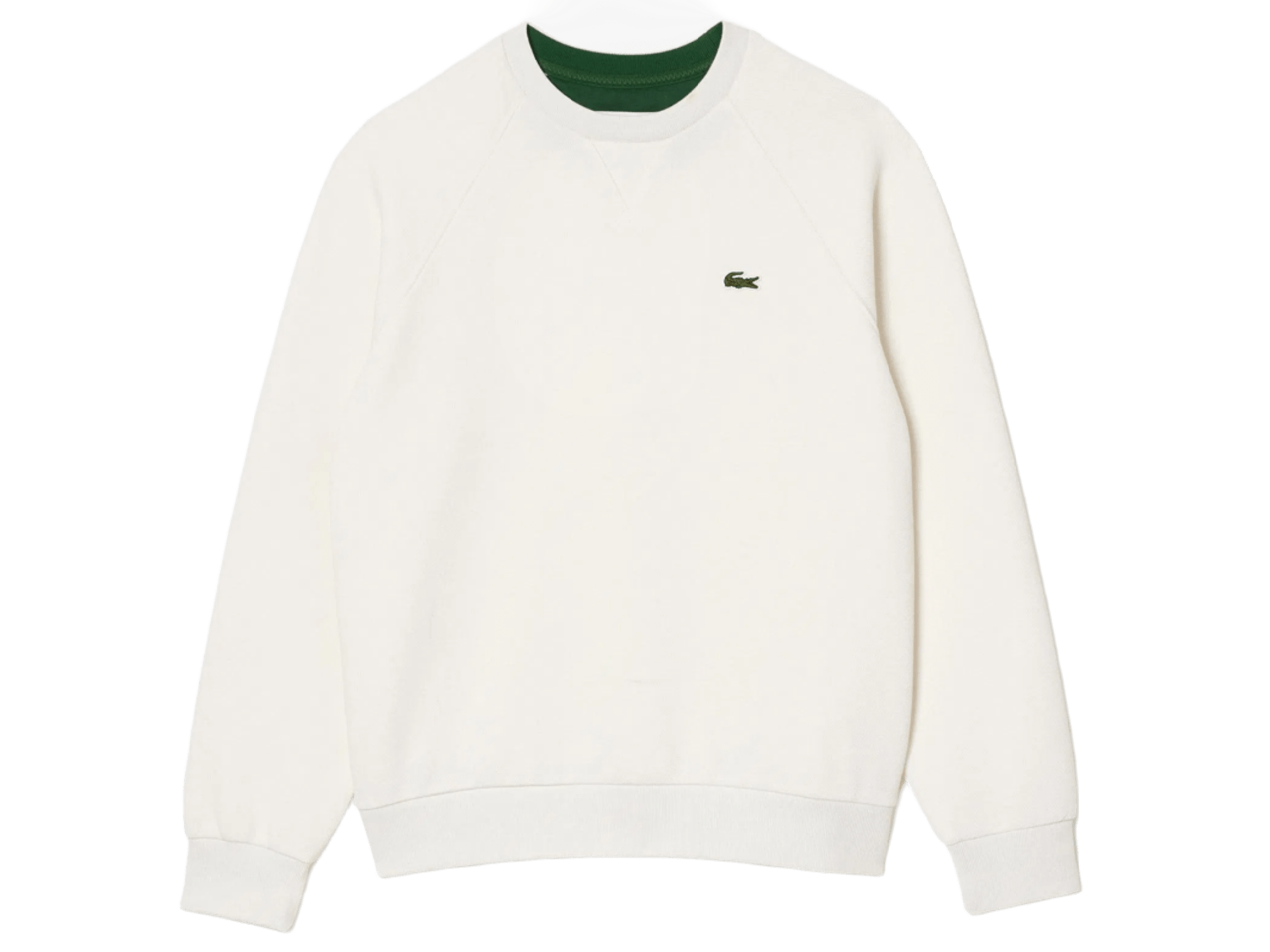 Bluza Lacoste z okrągłym dekoltem biała