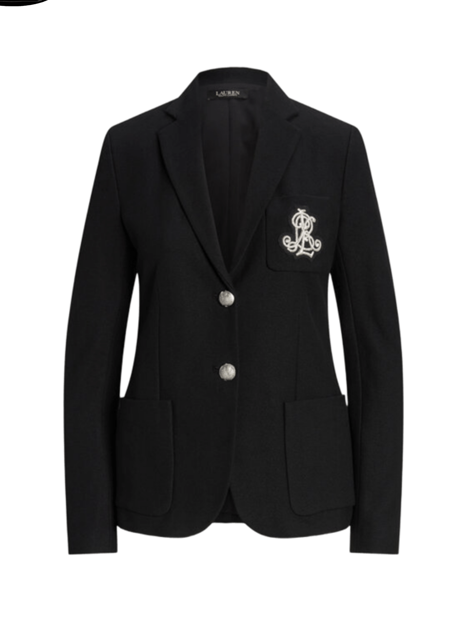Marynarka czarna z dużym logo Ralph Lauren