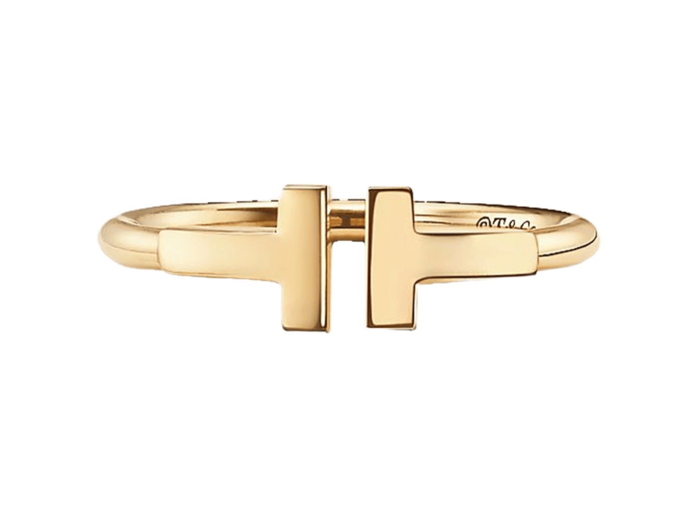 Pierścionek TIFFANY & Co. T WIRE z 18-karatowego złota