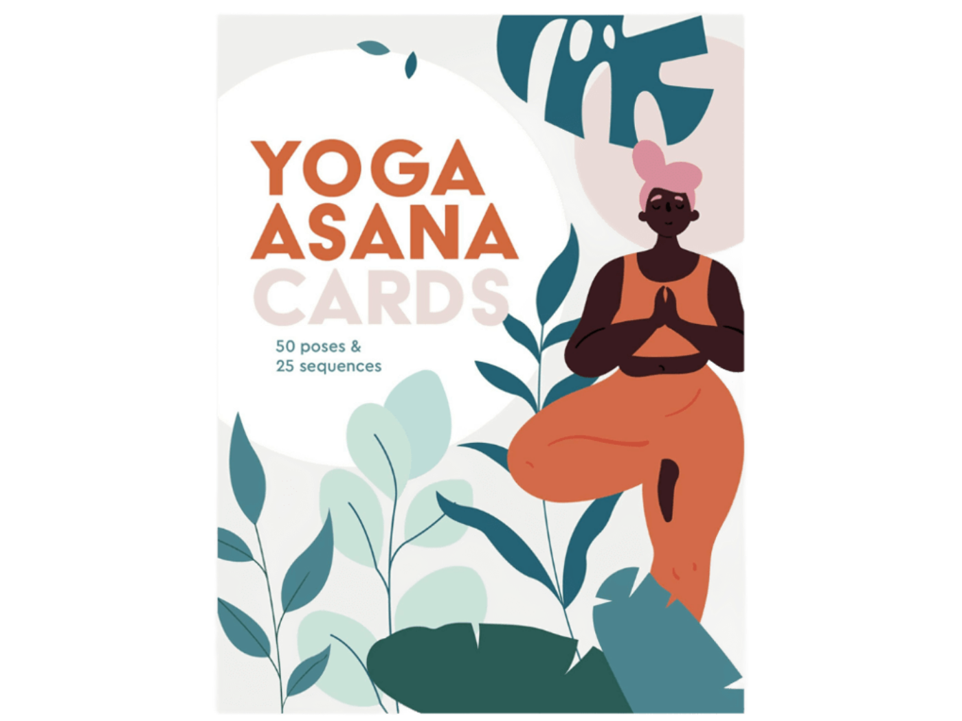 Karty z pozycjami Jogi Asana, 50 pozycji