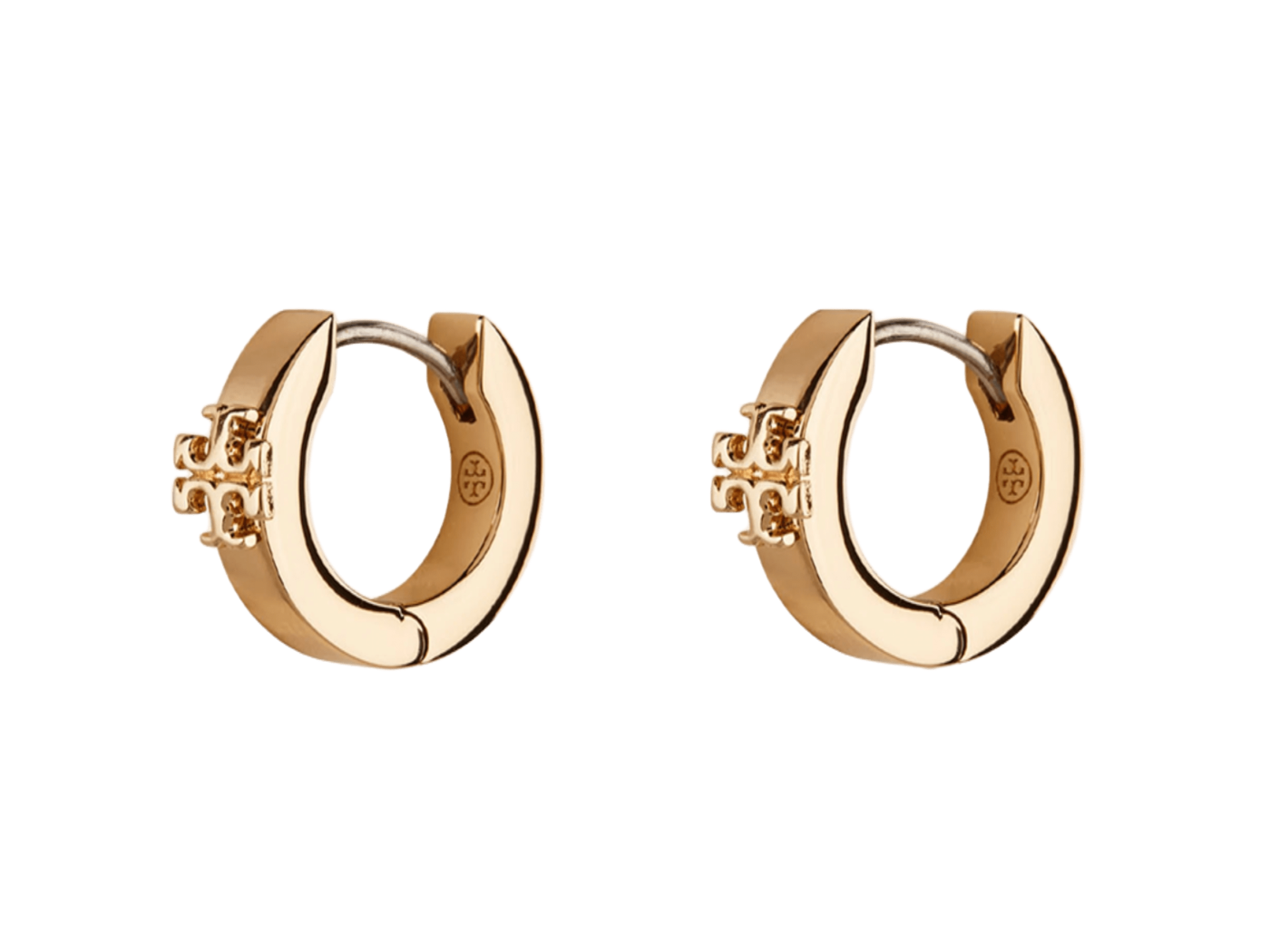 Kolczyki kreolki KIRA HUGGIE Tory Burch