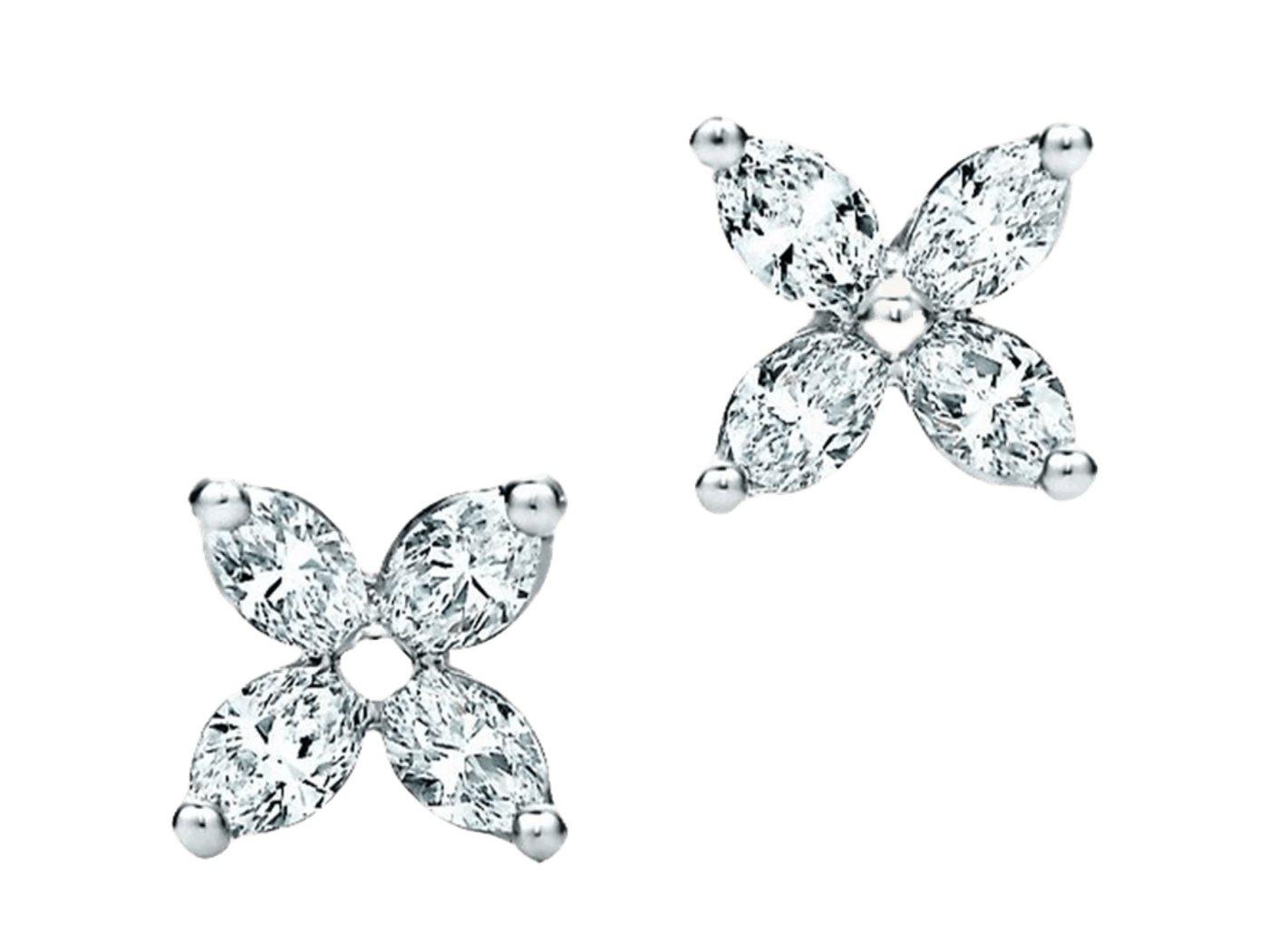 Kolczyki platynowe TIFFANY & Co. VICTORIA